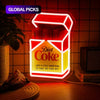 Fridge Cigs Diet Coke Neon Sign - Just a Little Something to take the edge off
