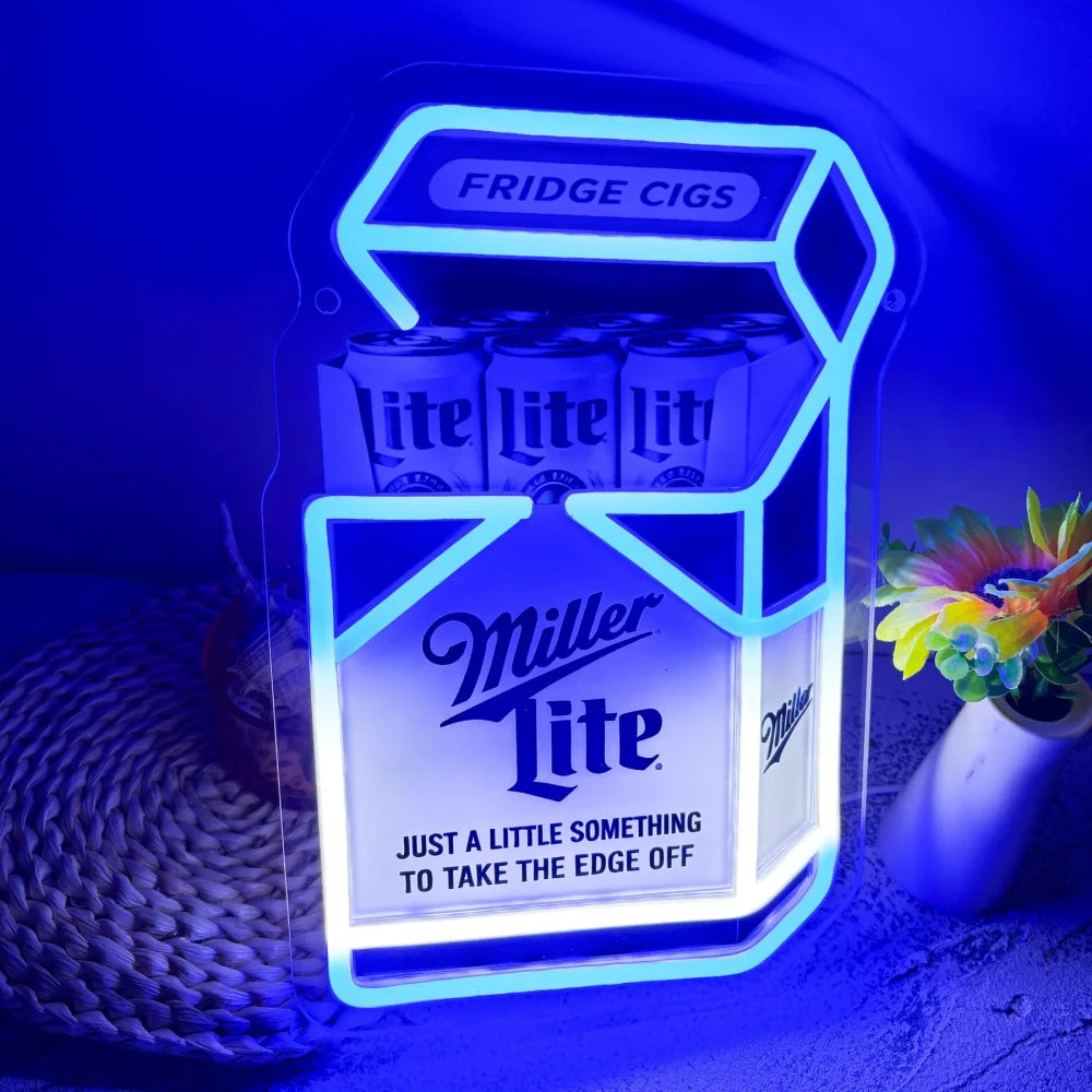 Fridge Cigs Neon Sign