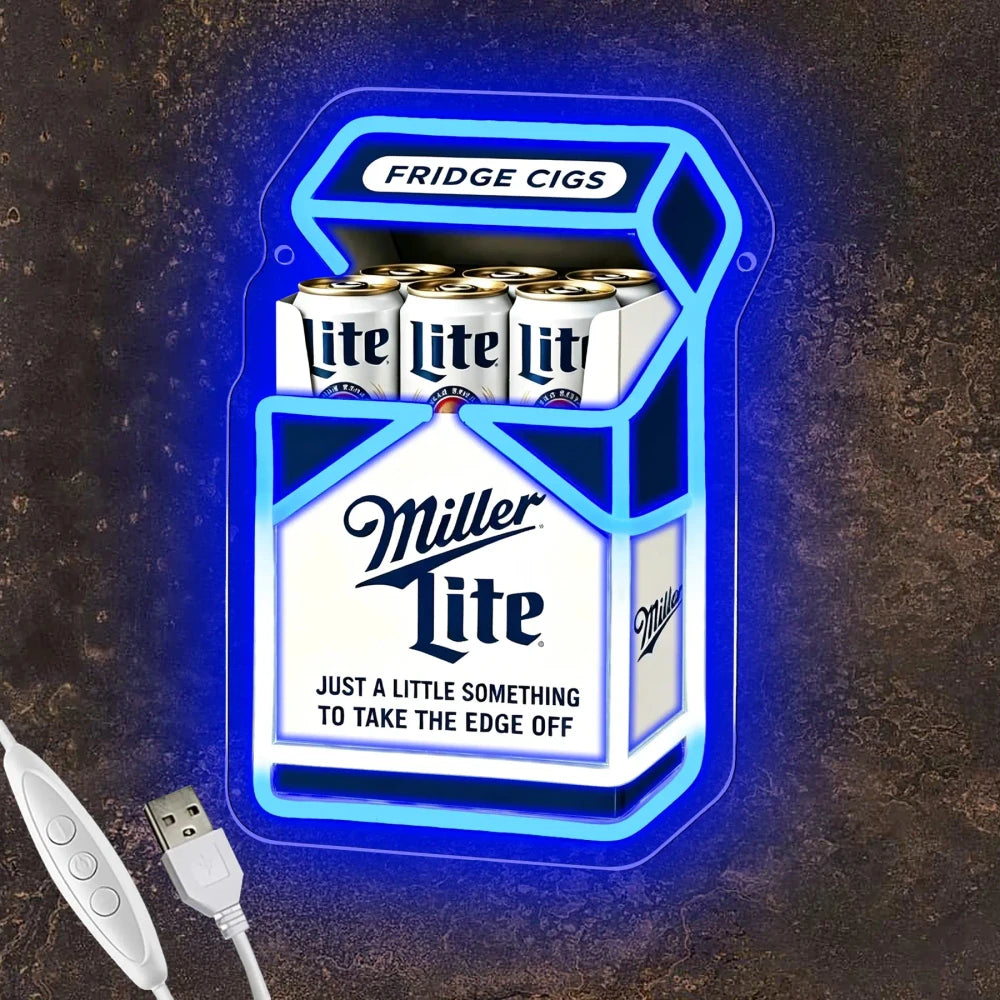 Fridge Cigs Neon Sign