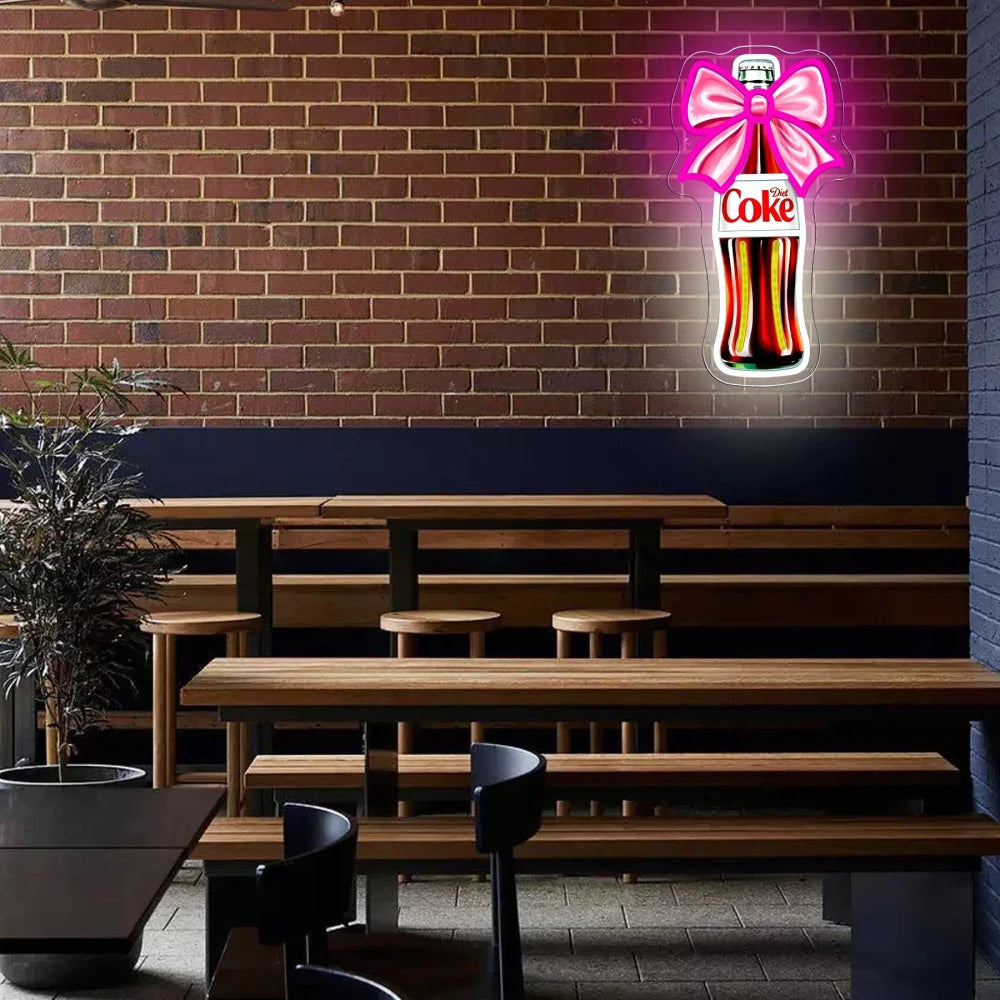 Diet Coke Bottle Neon Light