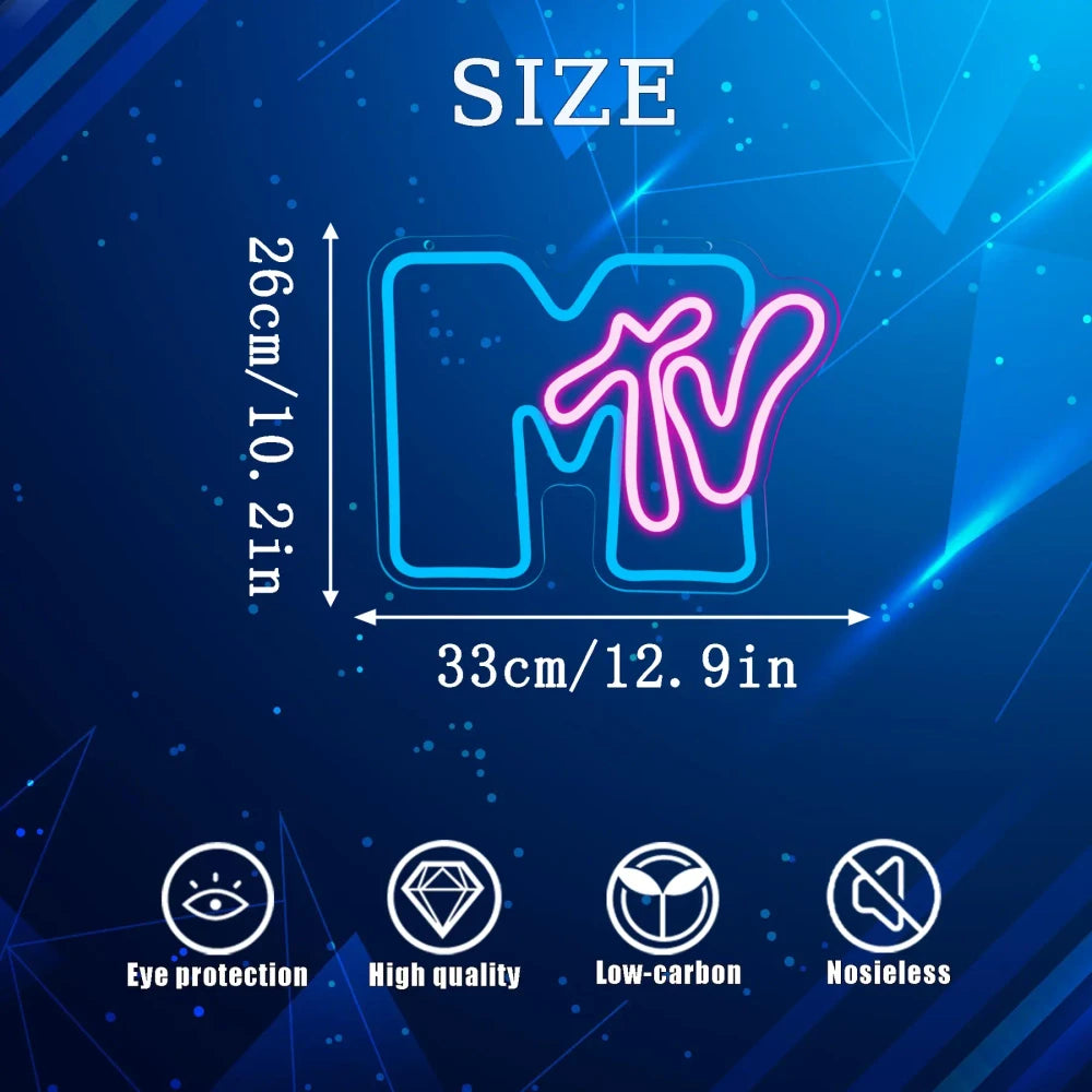 MTV LED Neon Wall Sign