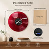 Red Vinyl Record Wall Clock