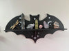 Set of 3 Gothic Bat Crystal Shelves