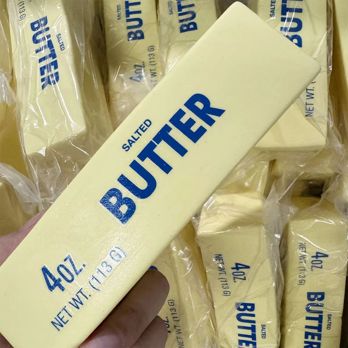 1pc Butter Stick Squishy Toy Slow Rising Squeeze Toy Butter Bar Brick Squishy Fidget Toy Anti Stress Release Hand Relax Gift Toy